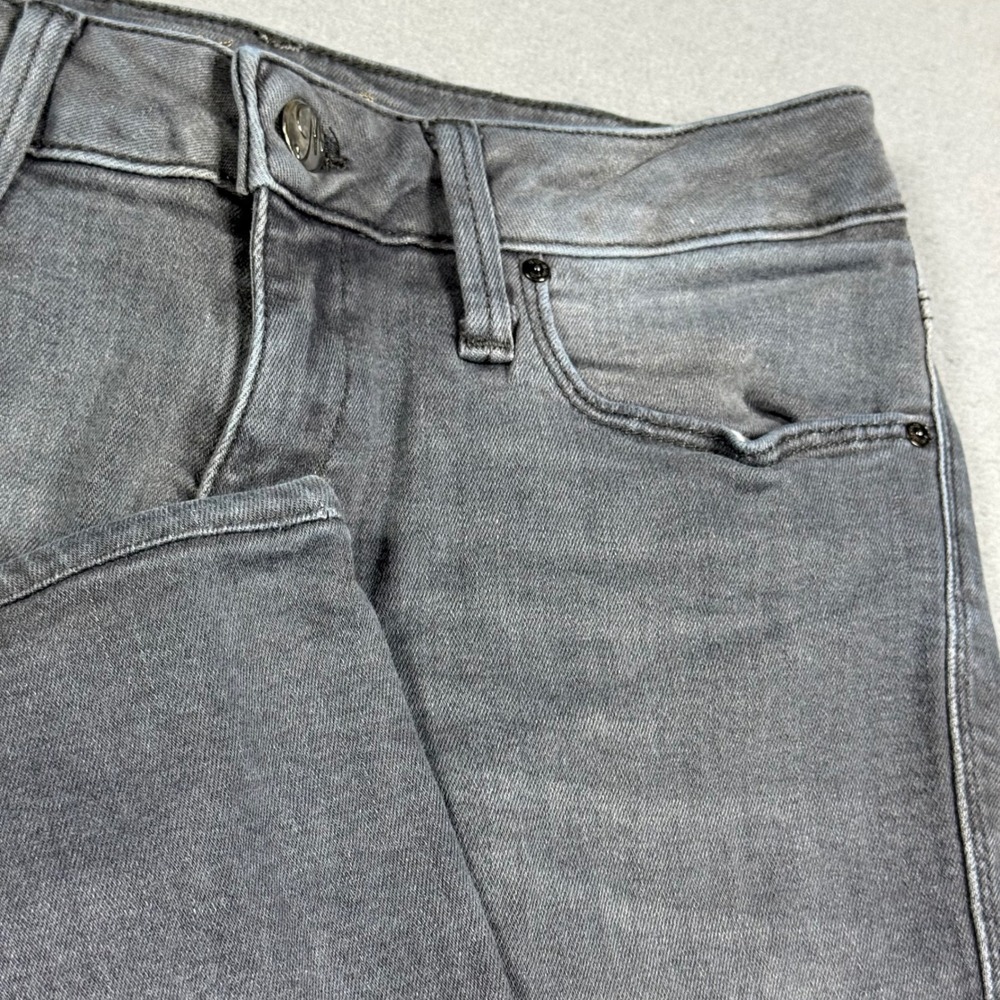 Mavi Adriana Mid-Rise Super Skinny Jeans Grey Denim Pants Womens
